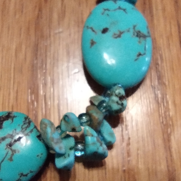 Sterling ,and turquoise bracelet - Picture 4 of 16